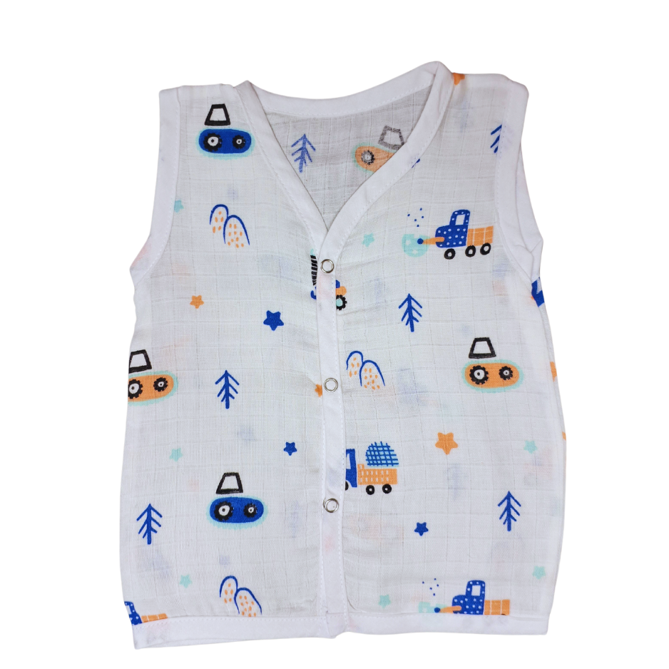 Organic Cotton Muslin Jabla Button | For Boys & Girls | Combo Pack of 5