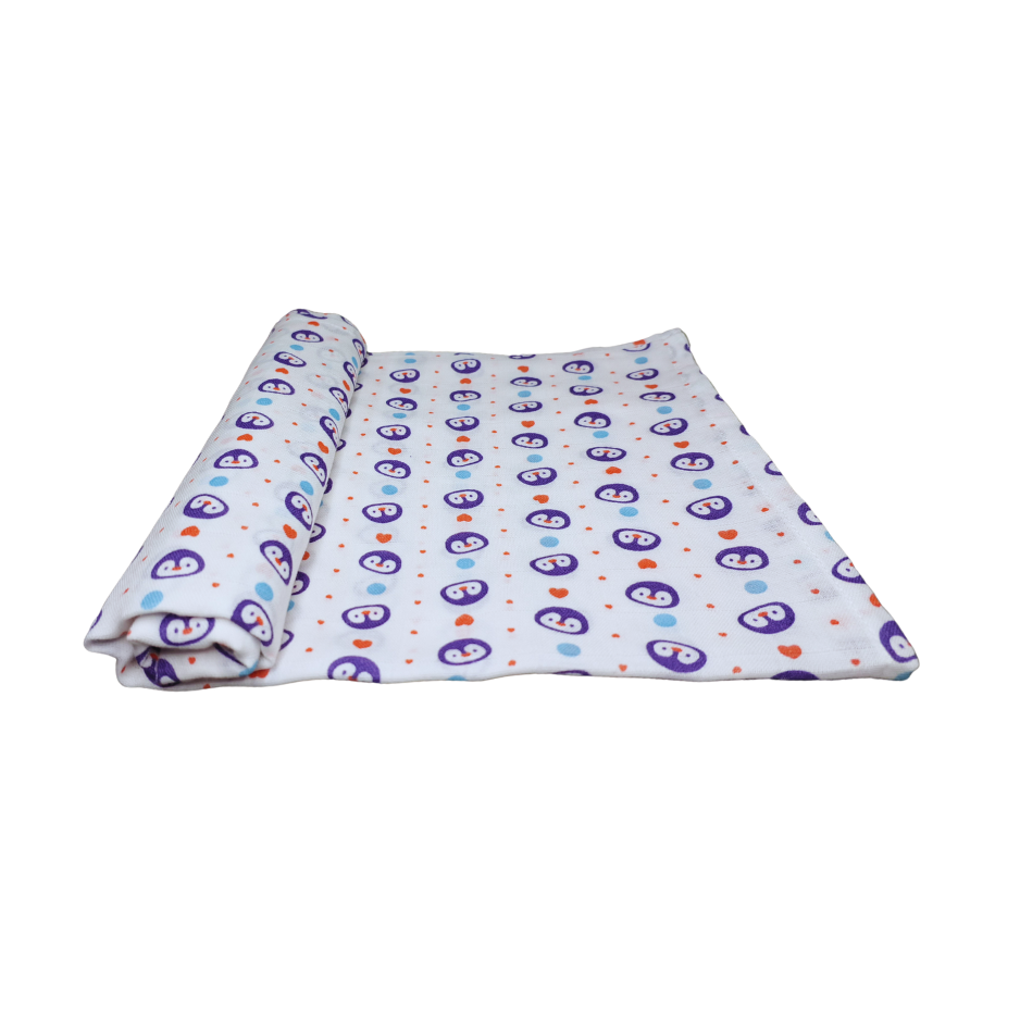 Organic Muslin Cotton Swaddles | Assorted | Pack of 5