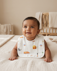 100% Organic Muslin Baby Bibs - Pack of 3 - Assorted
