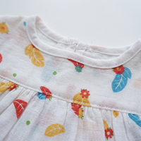 100% Organic Muslin Cotton Frock For Baby Girl | 0-3 Months | Combo Pack of 5