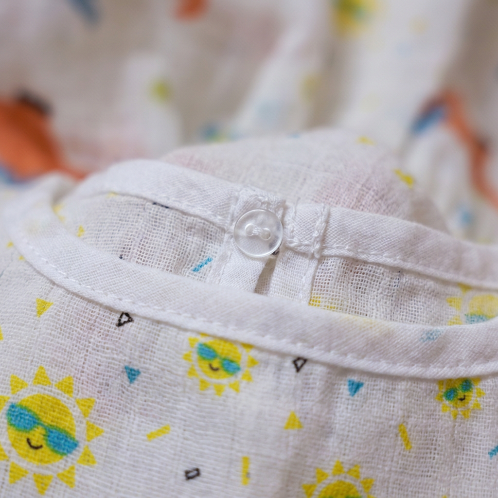 100% Organic Muslin Cotton Frock For Baby Girl | 3-6 Months | Combo Pack of 3