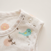 100% Organic Muslin Cotton Frock For Baby Girl | Bird | 0-3 months