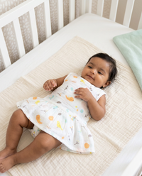 100% Organic Muslin Cotton Frock For Baby Girl | Bird | 0-3 months