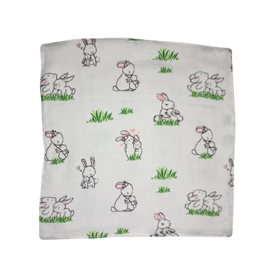 100% Muslin Baby Wipe Clothes - Pack of 3 - Assorted