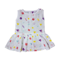 100% Organic Muslin Cotton Frock For Baby Girl | 6-12 Months | Combo Pack of 5