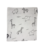 100% Muslin Baby Wipe Clothes - Pack of 4 - Assorted