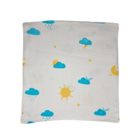 100% Muslin Baby Wipe Clothes - Pack of 6 - Assorted