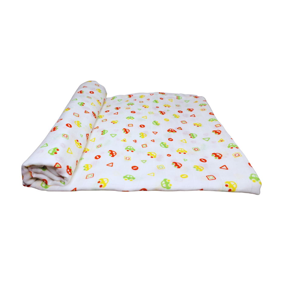 Organic Muslin Cotton Swaddles | Assorted | Pack of 5