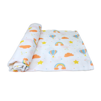 Organic Muslin Cotton Swaddle | Rainbow and Prachute