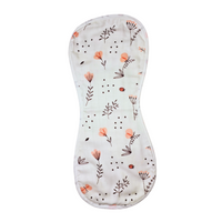 Organic Muslin Burp cloth - Flowers