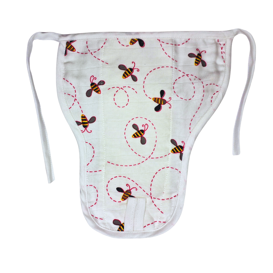 Muslin Nappy- 100% Organic Cotton - Assorted (Pack Of 4)