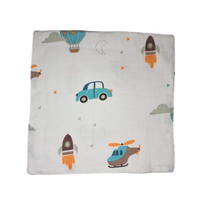 100% Muslin Baby Wipe Clothes - Pack of 3 - Assorted