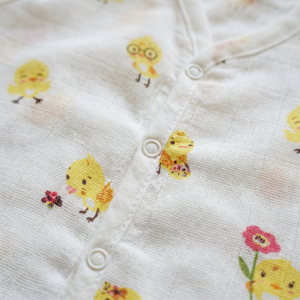 Jabla Co Ord Set - Jabla Shorts - 100% Organic Muslin Cotton - Little Chick