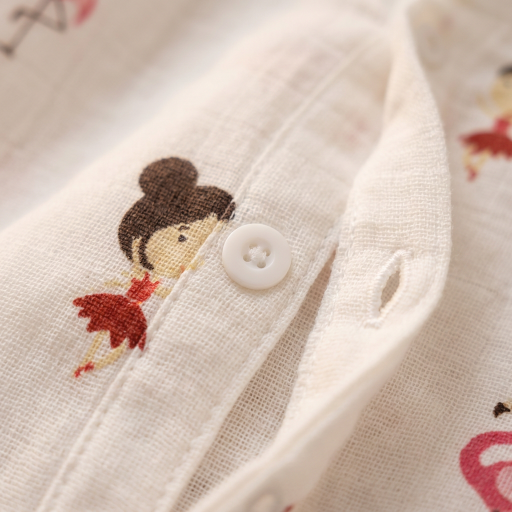 Baby Night Suit Jabla & Pants / Pyjama Set - 100% Organic Muslin Cotton - Flamingo