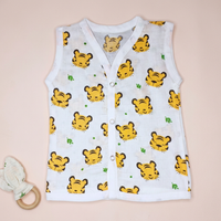 Jabla Sleeveless Button - Organic Cotton Muslin | For Boys & Girls