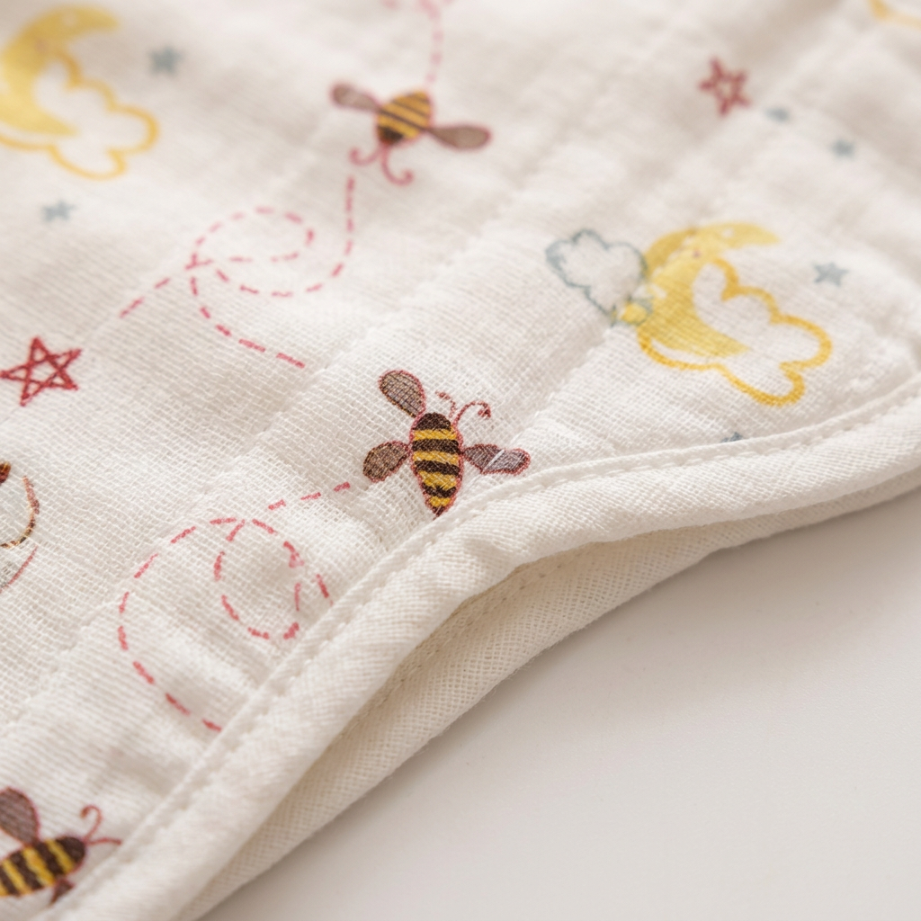 Muslin Nappy- 100% Organic Cotton - Assorted (Pack Of 4)