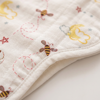 Muslin Nappy- 100% Organic Cotton - Assorted (Pack Of 4)