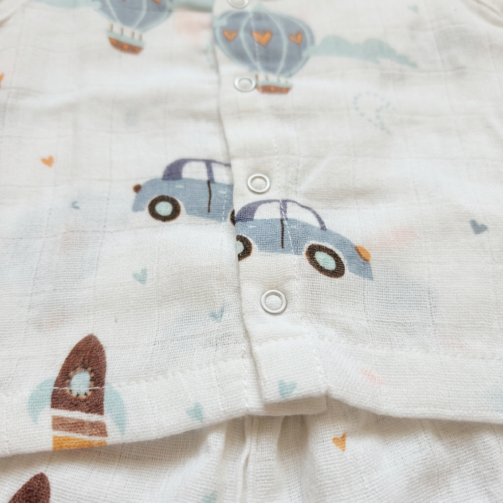 Jabla Co Ord Set - Jabla Shorts - 100% Organic Muslin Cotton - Balloon Parachute