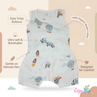 Jabla Co Ord Set - Jabla Shorts - 100% Organic Muslin Cotton - Balloon Parachute