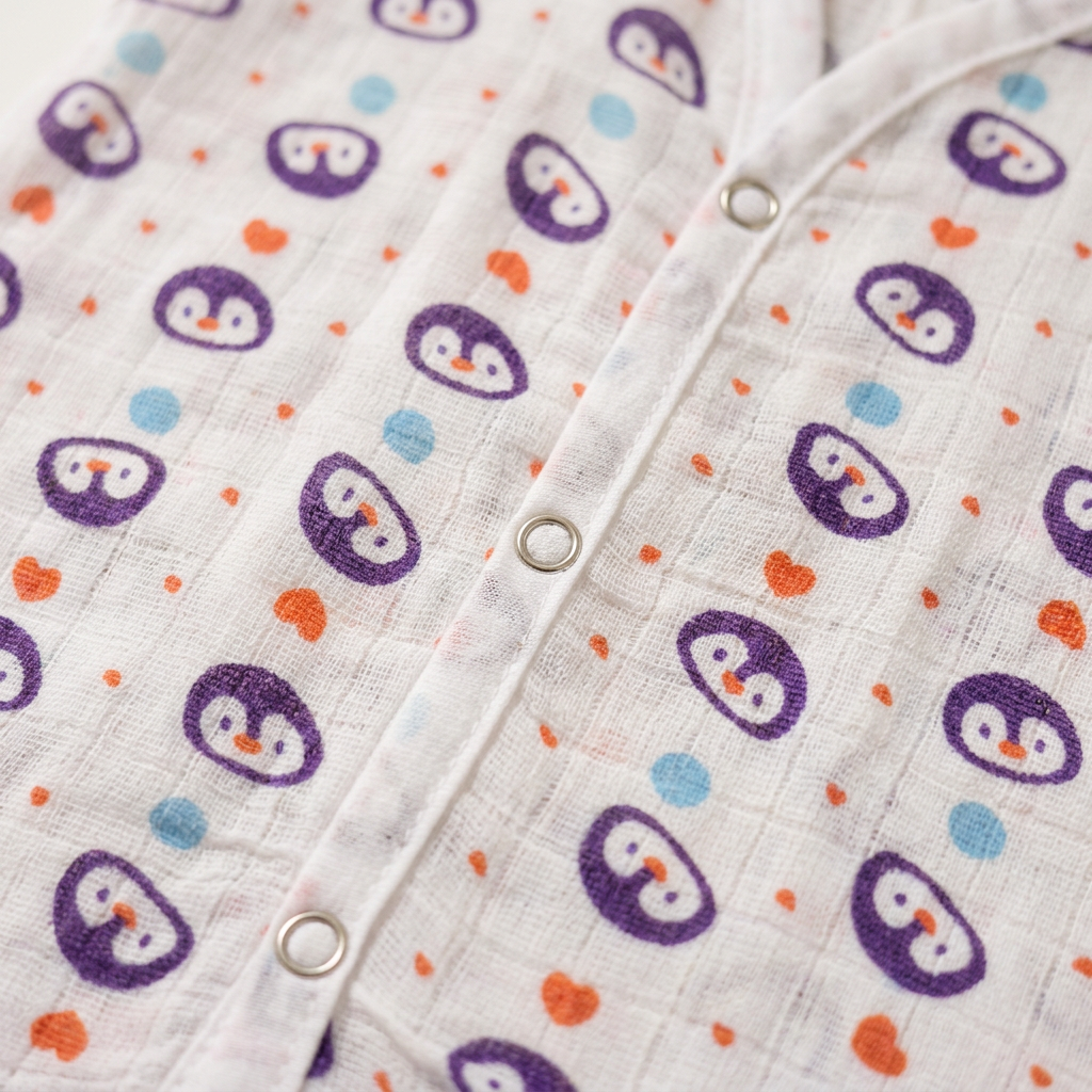 Jabla Sleeveless Button - Organic Cotton Muslin | For Boys & Girls