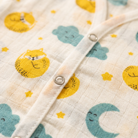 Jabla Sleeveless Button - Organic Cotton Muslin | For Boys & Girls