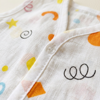 Jabla Sleeveless Button - Organic Cotton Muslin | For Boys & Girls
