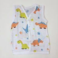 Jabla Sleeveless Button - Organic Cotton Muslin | For Boys & Girls
