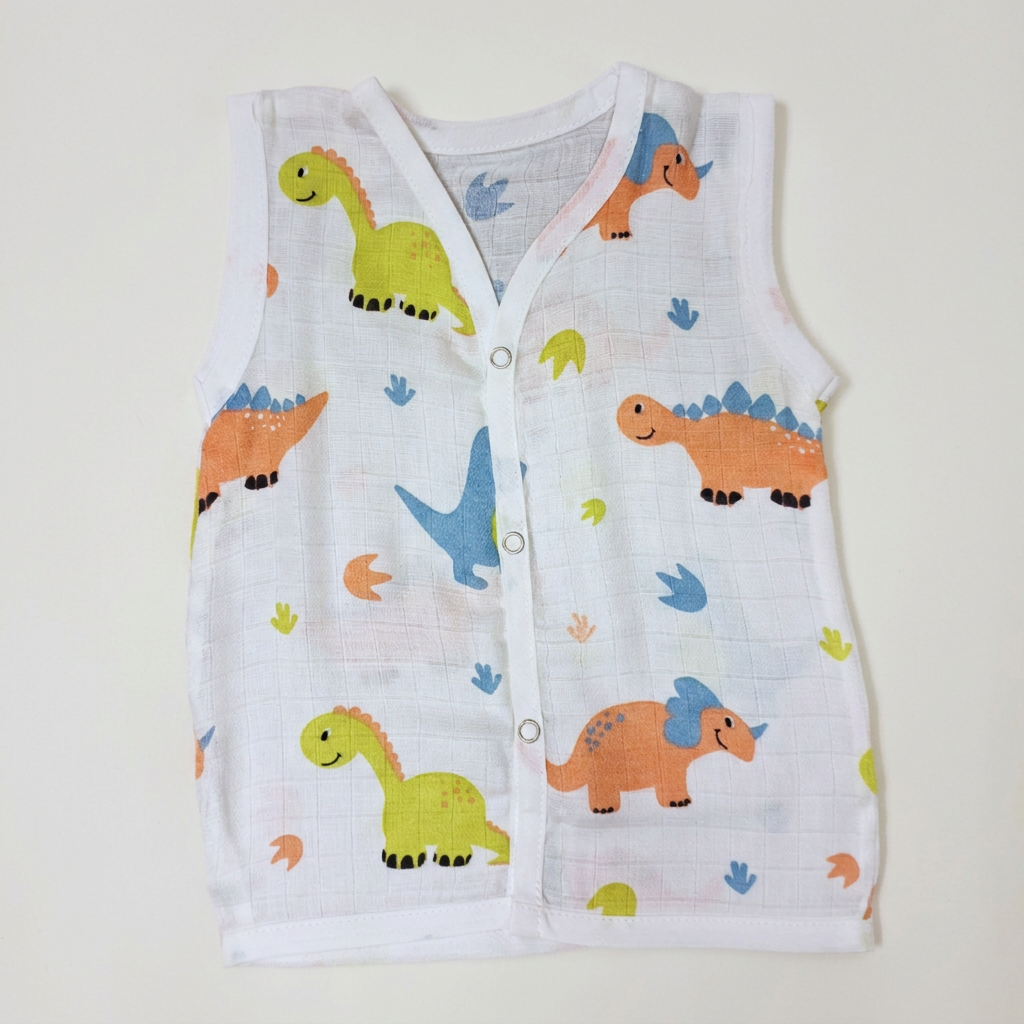 Organic Cotton Muslin Jabla Button | For Boys & Girls | Combo Pack of 3 | Assorted