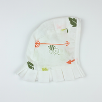 Muslin Newborn Bonnet Hats - 100% Organic Cotton - Bee and Arrow