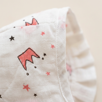 Muslin Newborn Bonnet Hats - 100% Organic Cotton - Crown