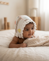 Muslin Newborn Bonnet Hats - 100% Organic Cotton - Lil Princess