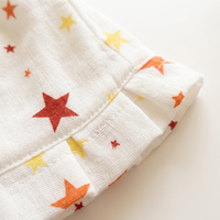Muslin Newborn Bonnet Hats - 100% Organic Cotton - Stars