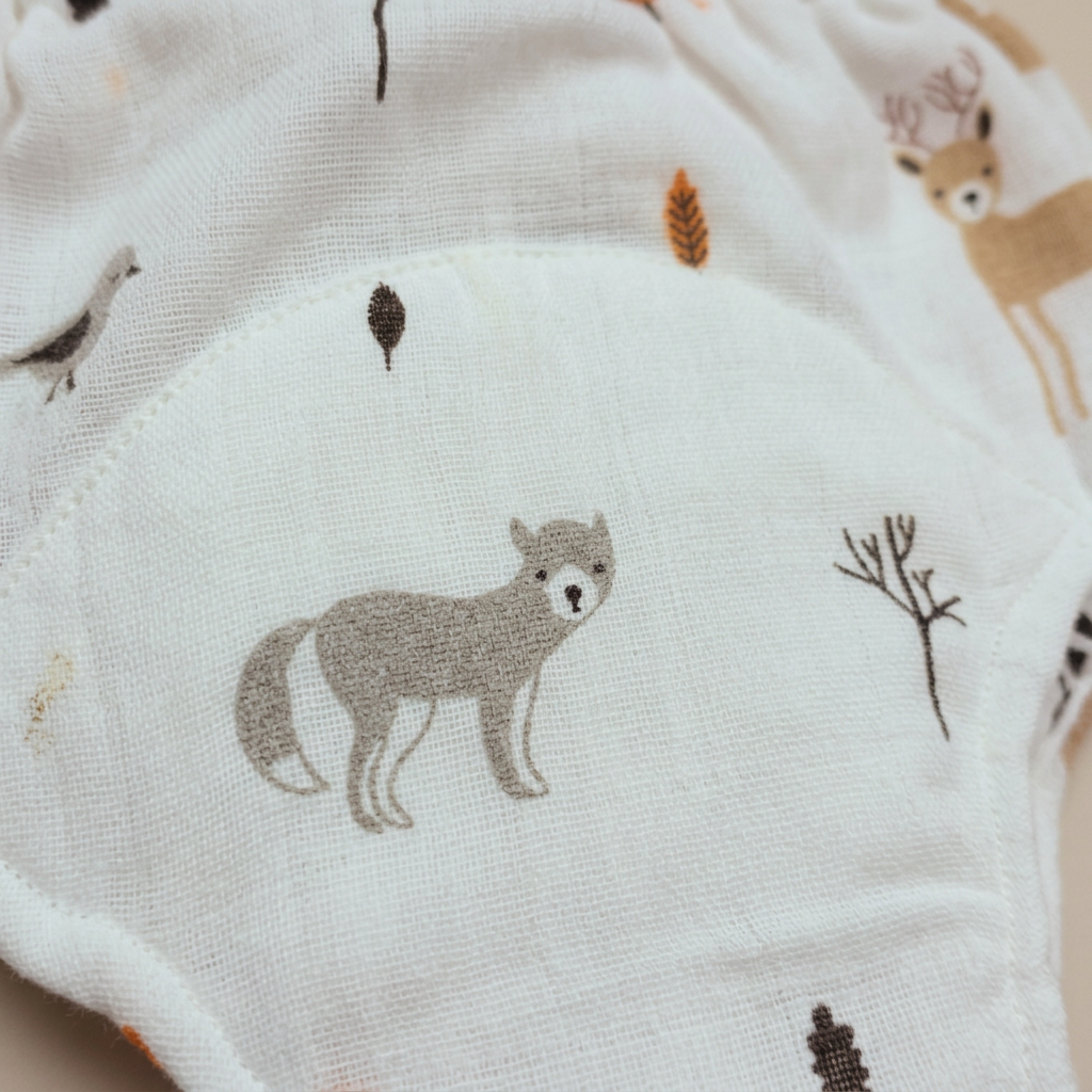 Organic Cotton Baby Padded Bottom Wear - Deer
