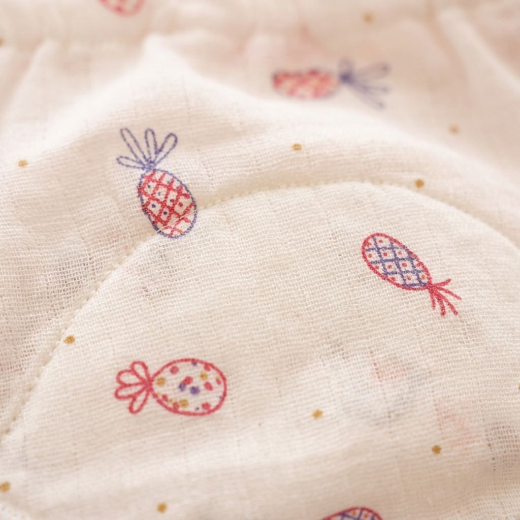 Organic Cotton Baby Padded Bottom Wear - Pineapple