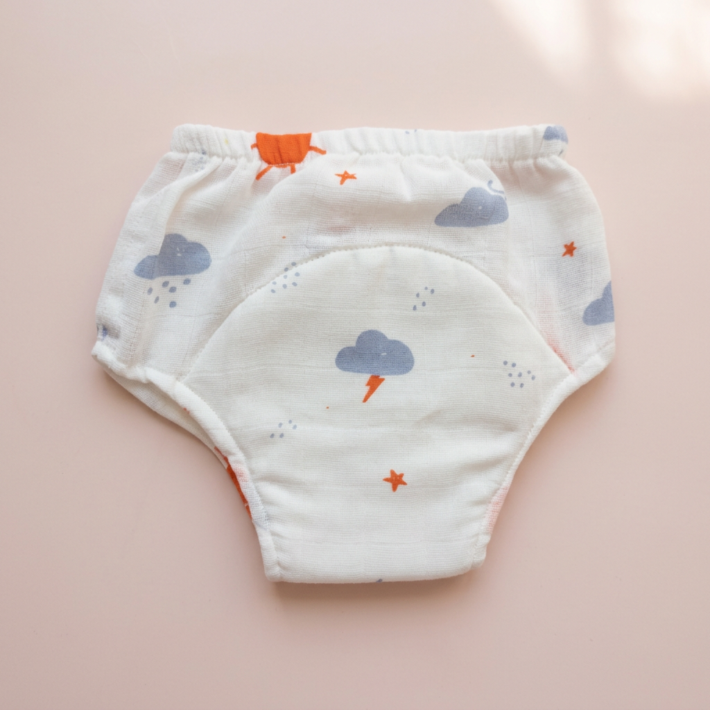 Organic Cotton Baby Padded Bottom Wear - Sun and Cloud
