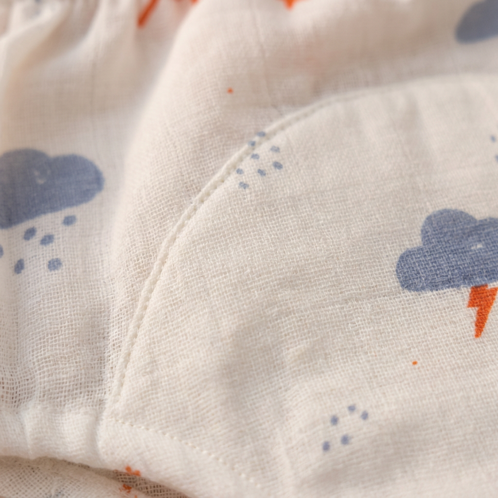 Organic Cotton Baby Padded Bottom Wear - Sun and Cloud