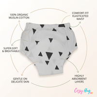 Organic Cotton Baby Padded Bottom Wear - Triangle