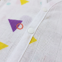 Organic Cotton Muslin Jabla Button | For Boys & Girls | Combo Pack of 3 | Assorted