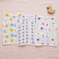 Organic Cotton Muslin Jabla Button | For Boys & Girls | Combo Pack of 3 | Assorted