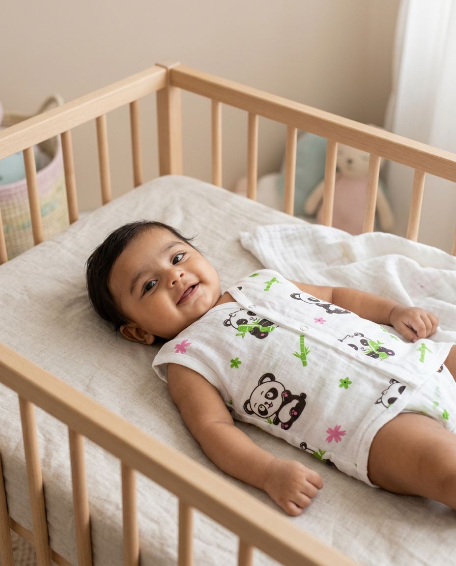 Organic Cotton Muslin Jabla Button | For Boys & Girls | Combo Pack of 5