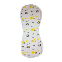 Organic Muslin Burp cloth - Yellow Elephant