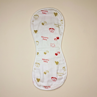 Organic Muslin Burp cloth - Welcome Baby