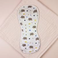 Organic Muslin Burp cloth - Elephant