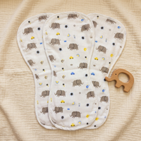 Organic Muslin Burp cloth - Elephant
