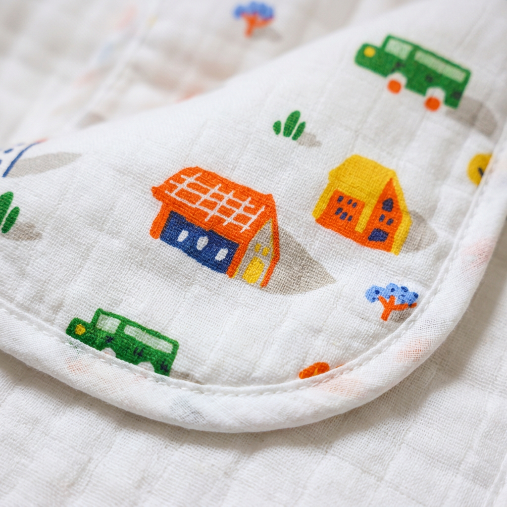 Organic Muslin Burp cloth - Light house and Home