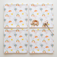 Organic Muslin Cotton Swaddle | Rainbow and Prachute